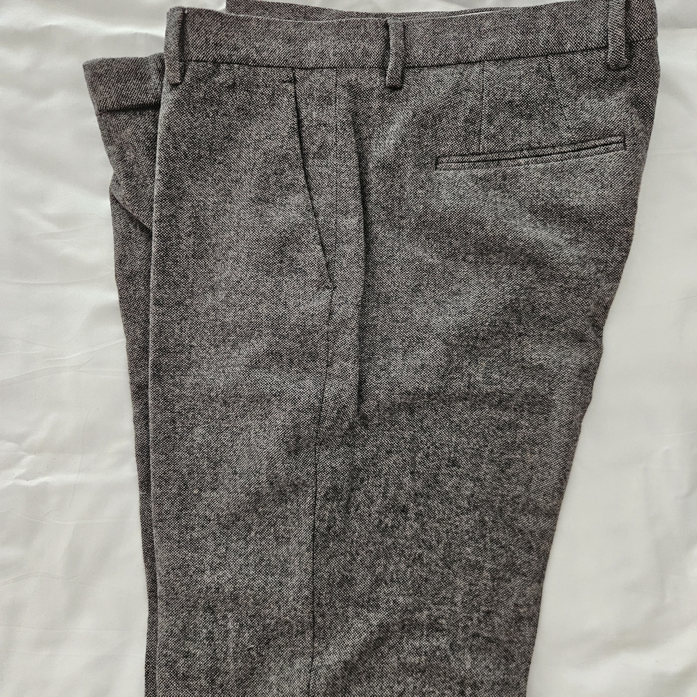 Harry Brown Gray Donegal Slim Fit Suit Pants